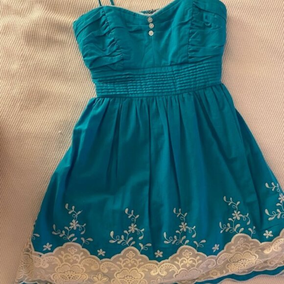 Speechless Turquoise Embroidered Sundress - Picture 8 of 8
